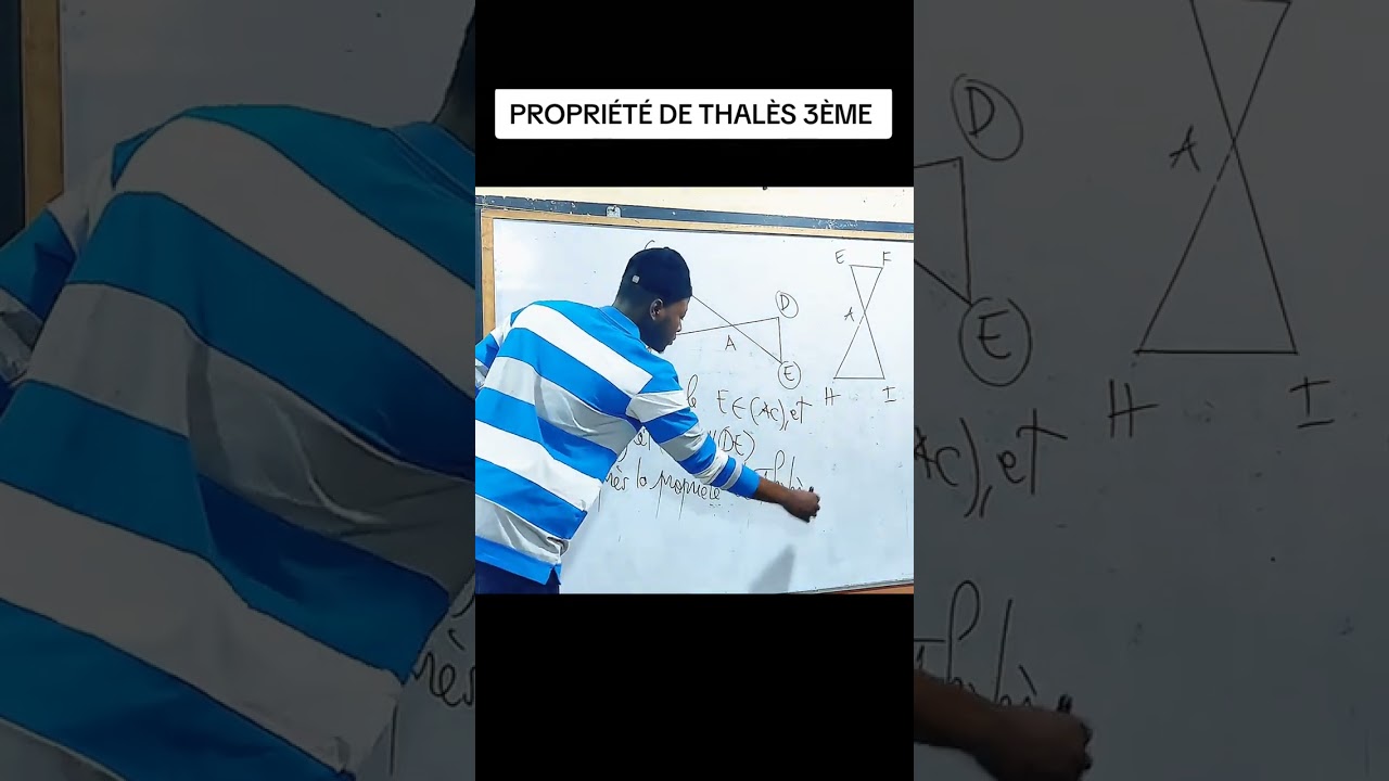 Calculer la longueur &agrave; l'aide du th&eacute;or&egrave;me de Thal&egrave;s  #maths #education #apprends #fonction