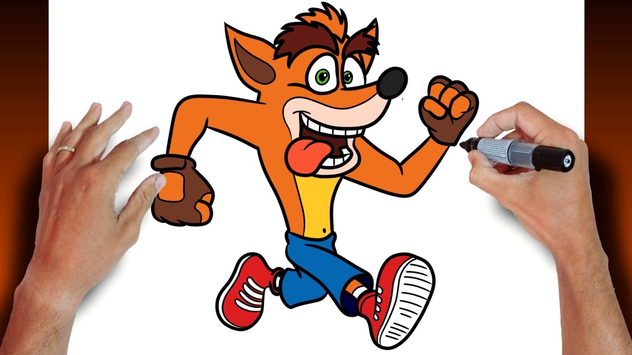 como DESENHAR o CRASH do JOGO