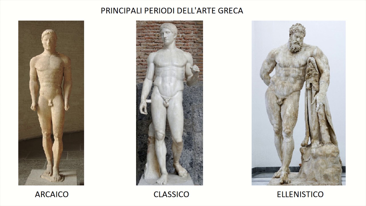 ARTE GRECA - PERIODI PRINCIPALI (QUADRO GENERALE)