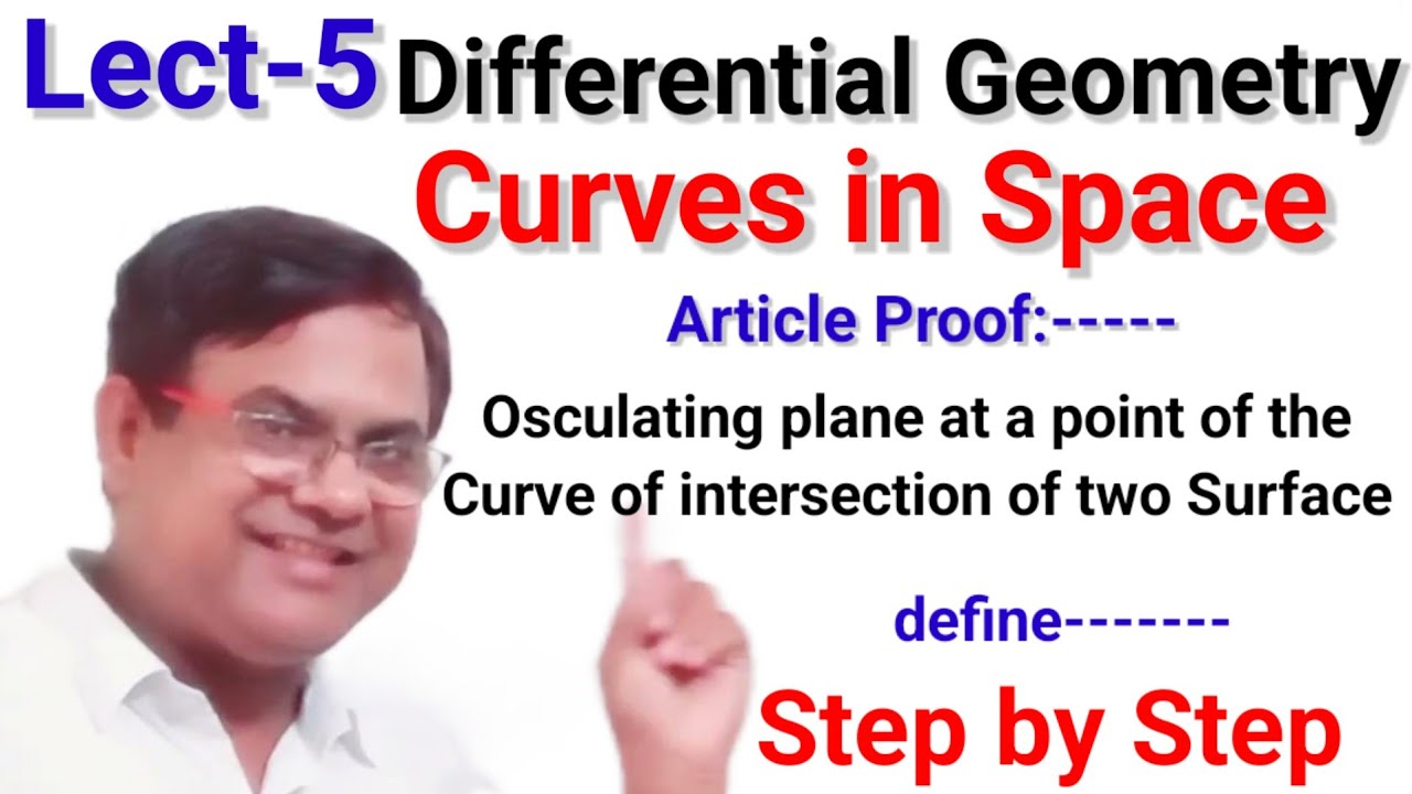 Osculating plane at a point of the Curve of intersection of two surface