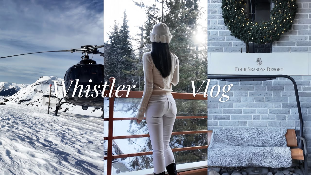 Whistler Birthday Magic🚁Heli-Landing on Mystical Peaks, Winter Aesthetics in Loro Piana, % Arabica