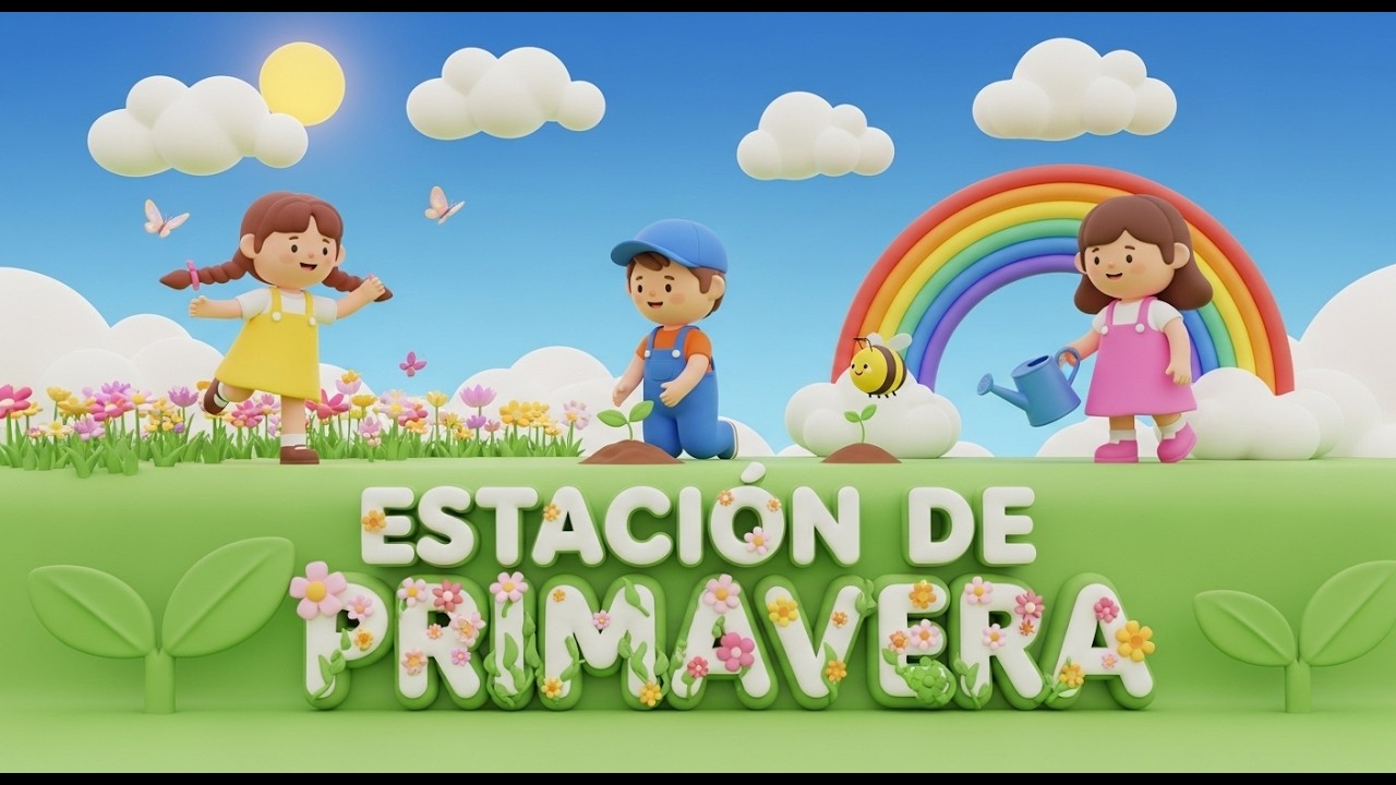 La Fiesta de la Primavera 🌼🦋 | Canción Infantil de Primavera 🌷🎶 | Spring Song for Kids 🌈✨