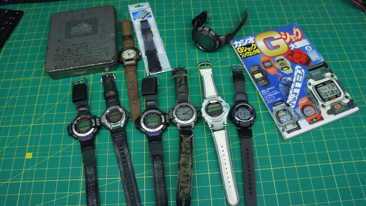 Летний улов часов Casio Pro Trek, G-Shock с аукционов и барахолок.