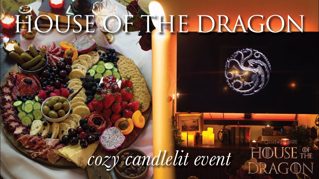 Cozy Candlelit House of the Dragon GoT Event 🕯🐉 | How to Romanticize a TV Premier 📺