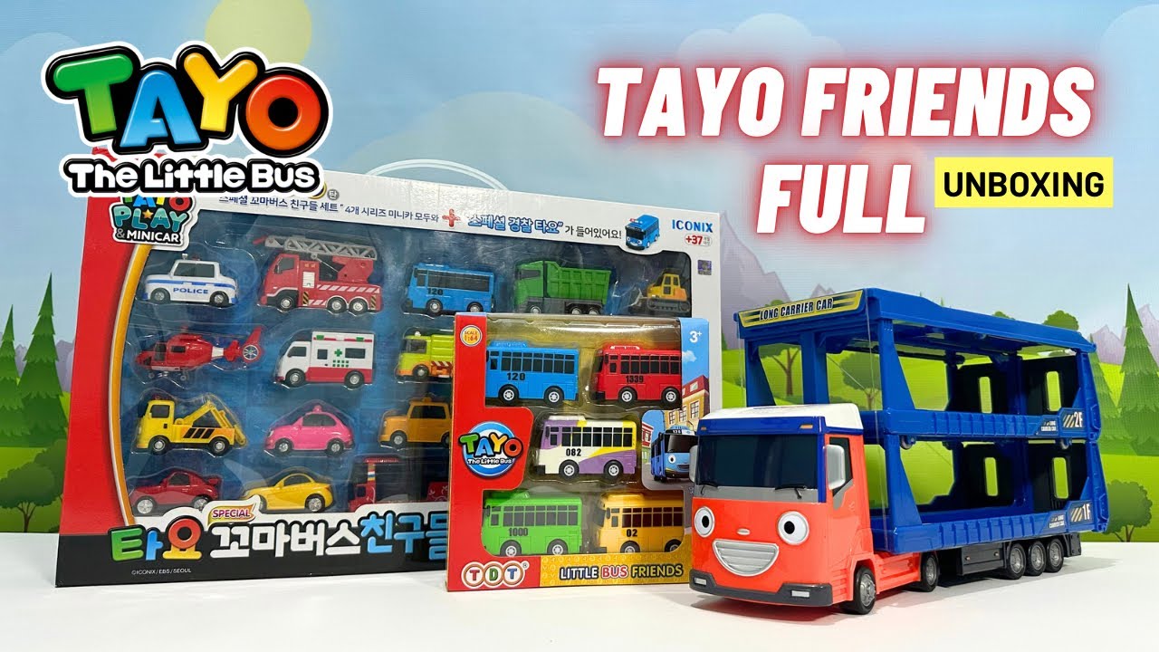Tayo The Little Bus - Unboxing Tayo Friends Full #tayo #tayothelittlebus #bustayo