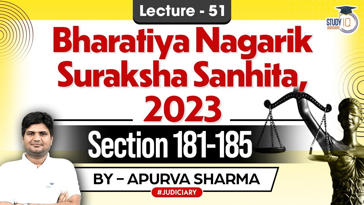 BNSS,2023 | New Criminal Law | Section 181-185| Lecture- 51 | by:- Apurva Sharma