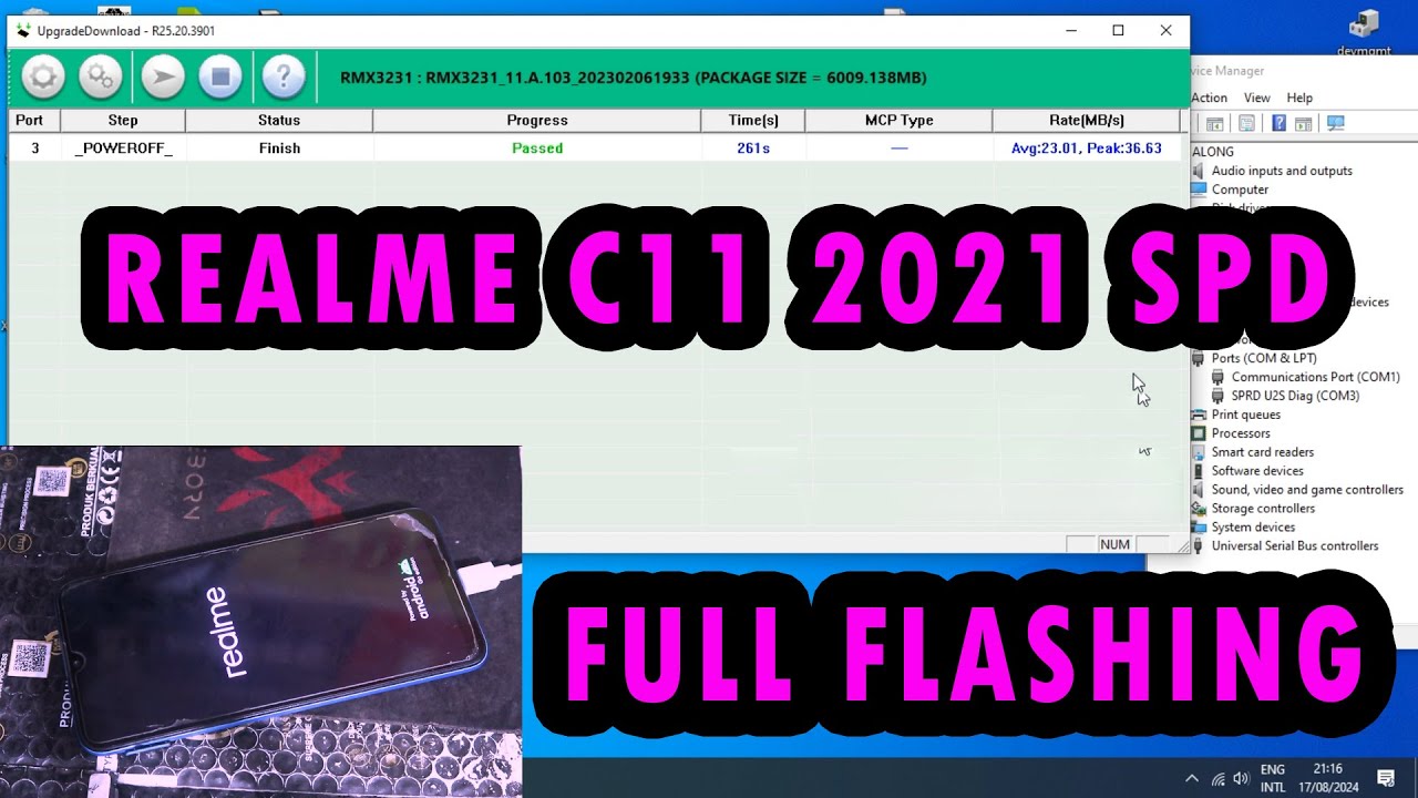 REALME C11 2021 FULL FLASHING | HOW TO FLASHING SPREADTRUM | SPD FLASH TOOL