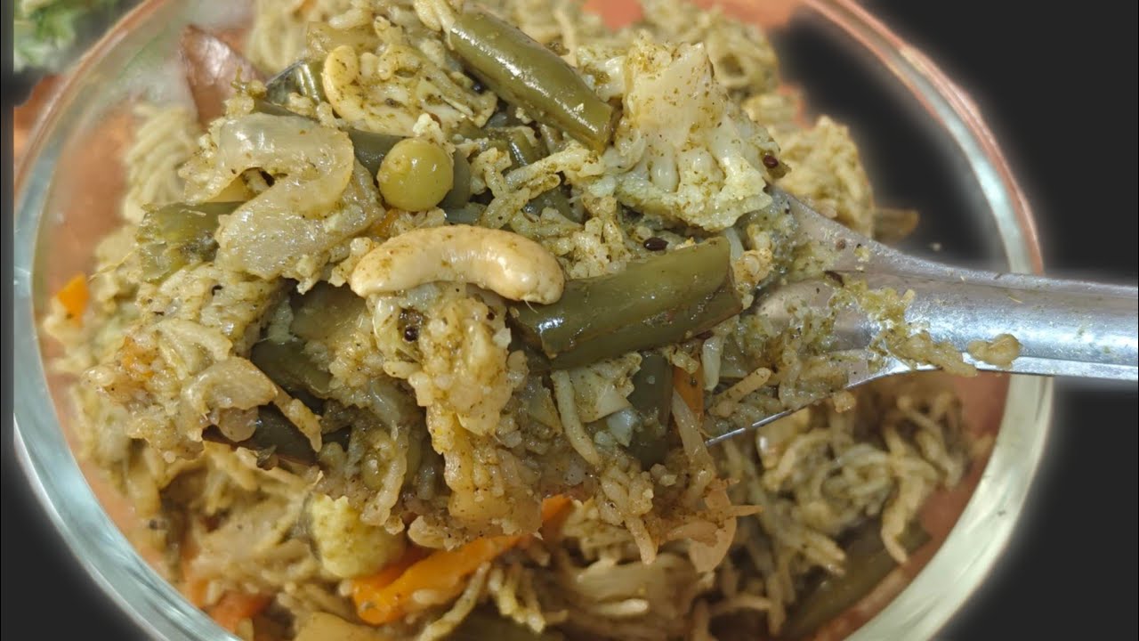 ಸಿಂಪಲ್ & tasty 😋 ಆಂಧ್ರ style veg pulav ( ವೆಜ್ ಪುಲಾವ್)