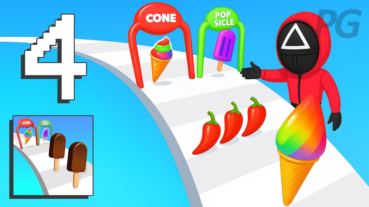 Ice Cream Stack Runner Games part 4