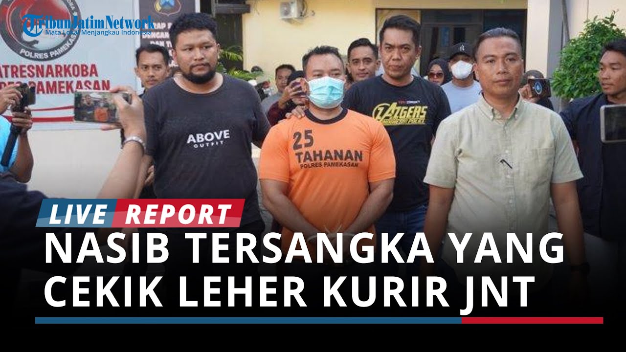Nasib Tersangka yang Cekik Leher Kurir JNT Pamekasan Dikenai Pasal Berlapis, Sudah Pakai Baju Orange