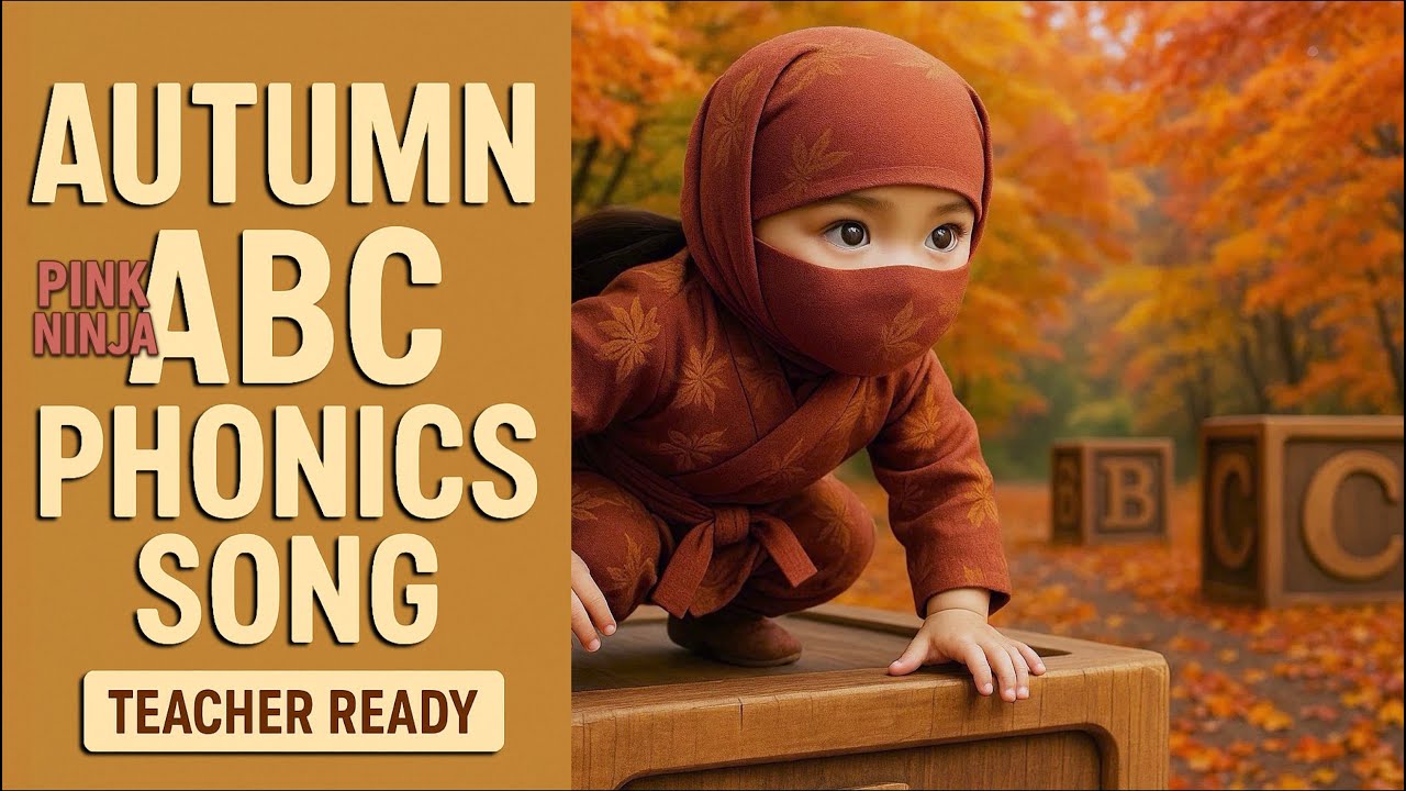 🍁Pink Ninja Autumn ABC Phonics Song (Teacher Ready)🍁