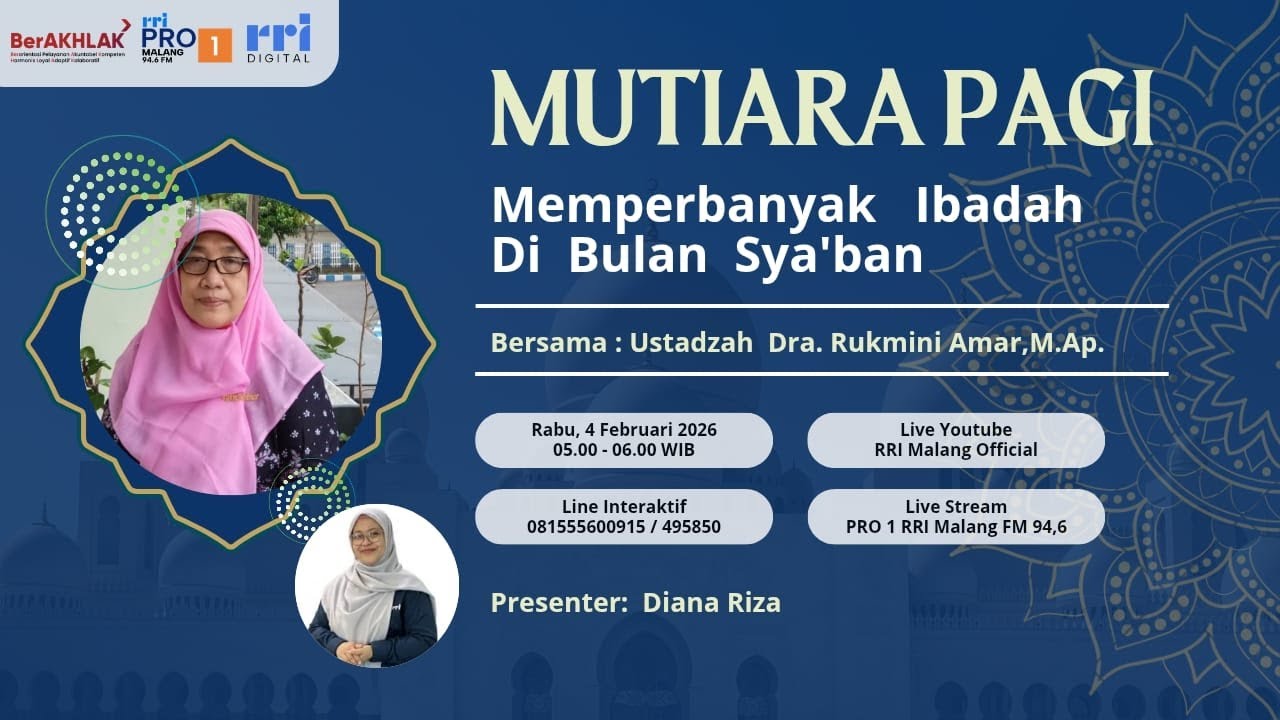 MUTIARA PAGI - Memperbanyak Ibadah di Bulan Sya'ban