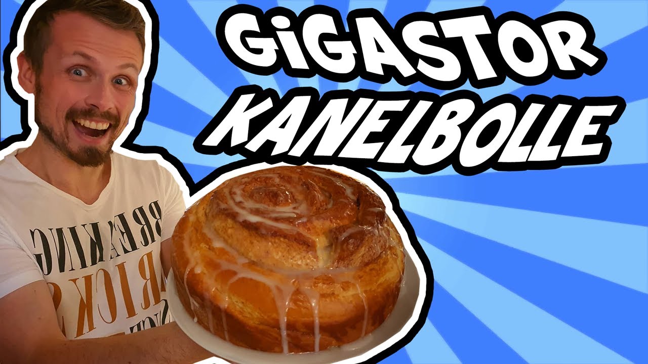 Lager OG Spiser en GIGASTOR KANELBOLLE - 1,1KG Kanelsnurr!