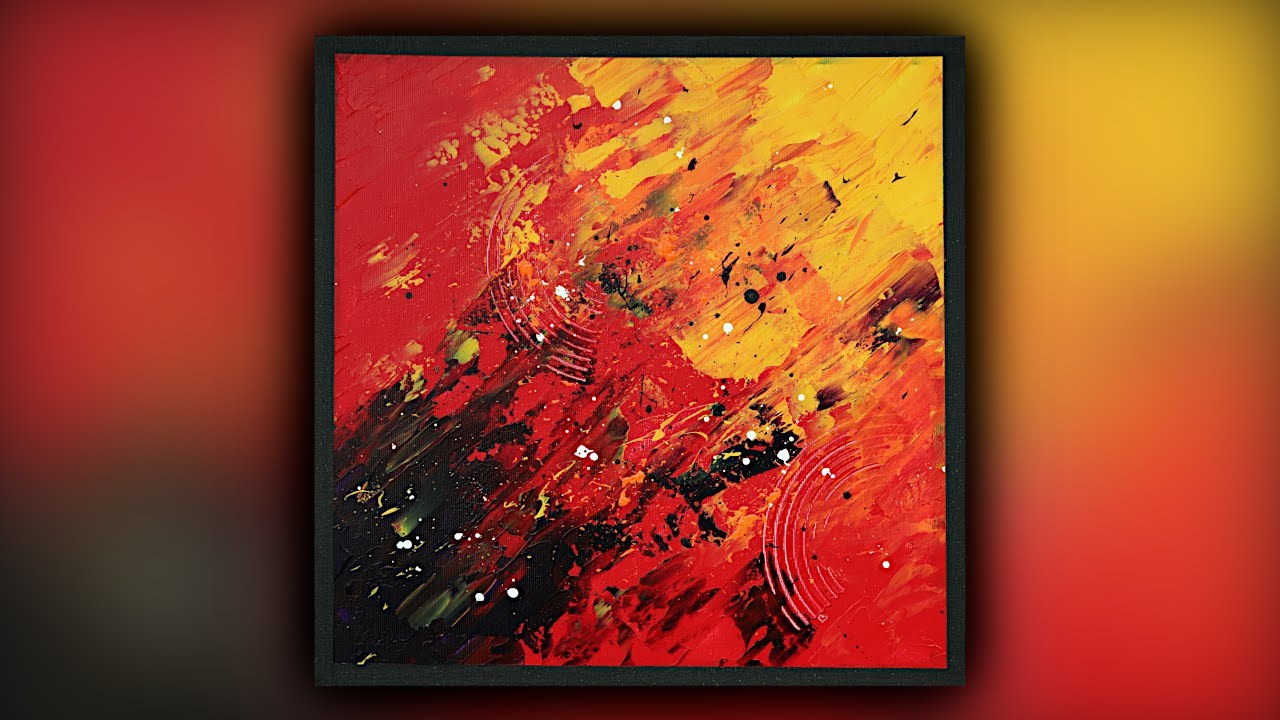 Abstract Painting / Satisfying / Acrylics / Palette Knife / Demo #106