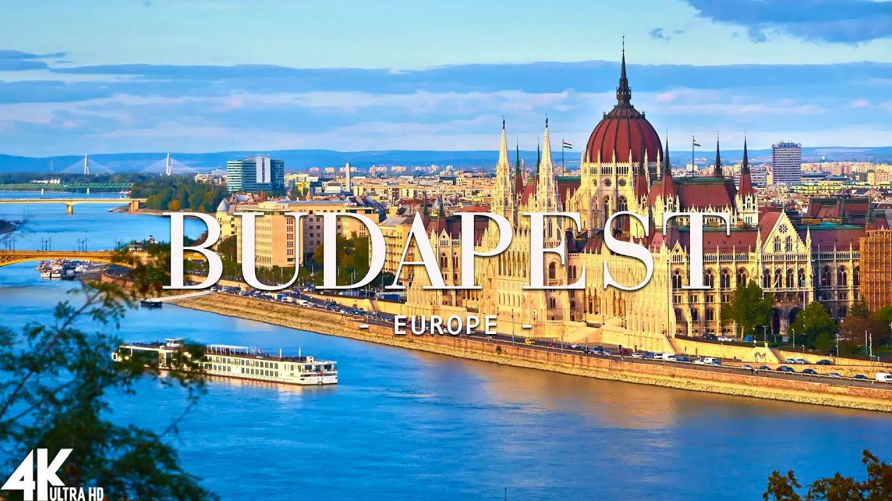 FLYING OVER BUDAPEST (4K UHD) - Relaxing Music Along With Beautiful Nature Videos - 4K Video UltraHD