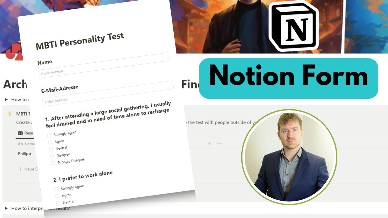Was kann die neue Notion Form? (Ich erstelle einen Persönlichkeits-Test in Notion)