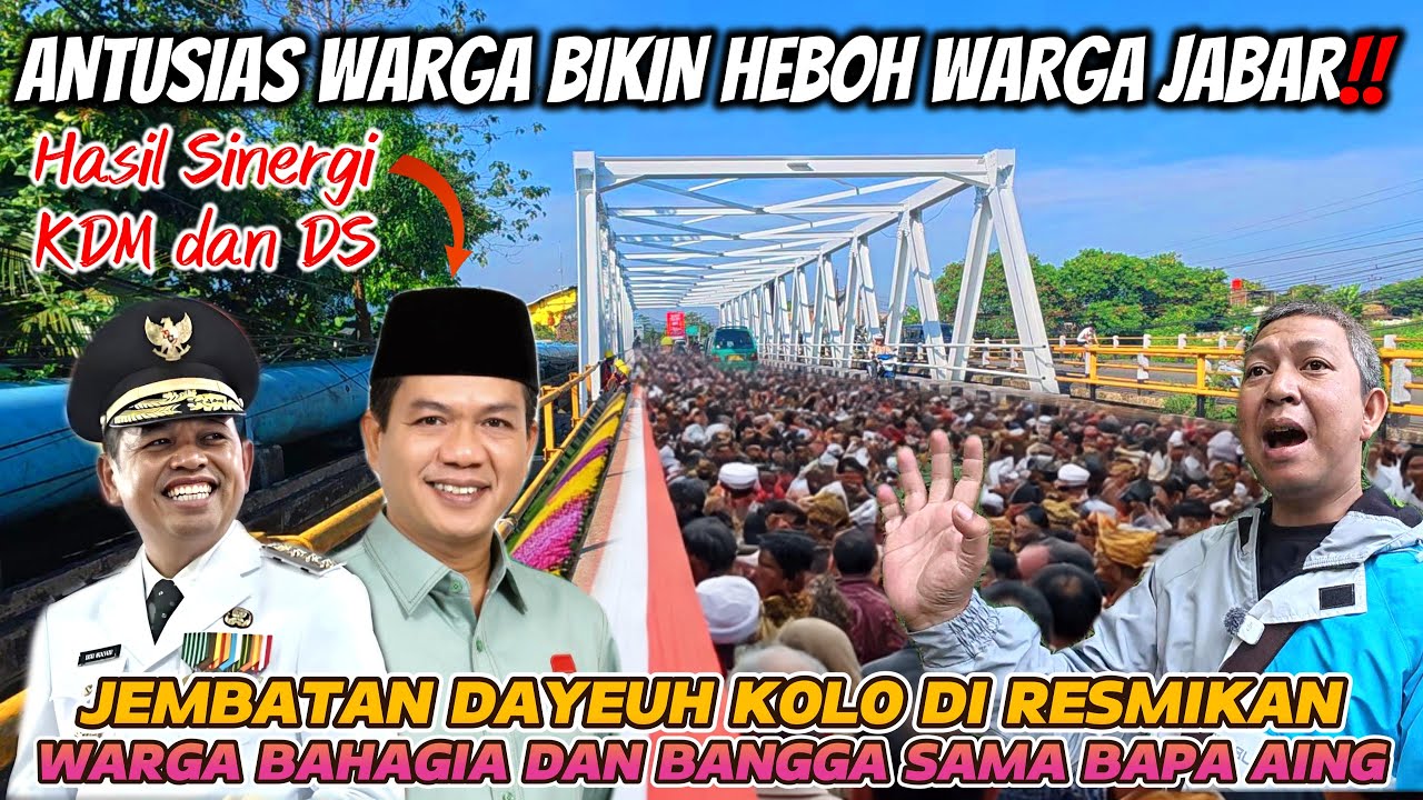 WOW MENGEJUTKAN❗SEKIAN LAMA WARGA MENUNGGU PERBAIKAN KINIJEMBATAN DAYEUHKOLOT SEGAGAH INI BERKAT KDM