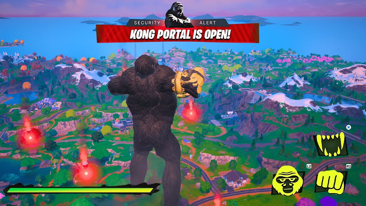 *GODZILLA VS KONG* ALL MYTHIC GUNS IN FORTNITE (NEW! Chapter 6 Season 1)