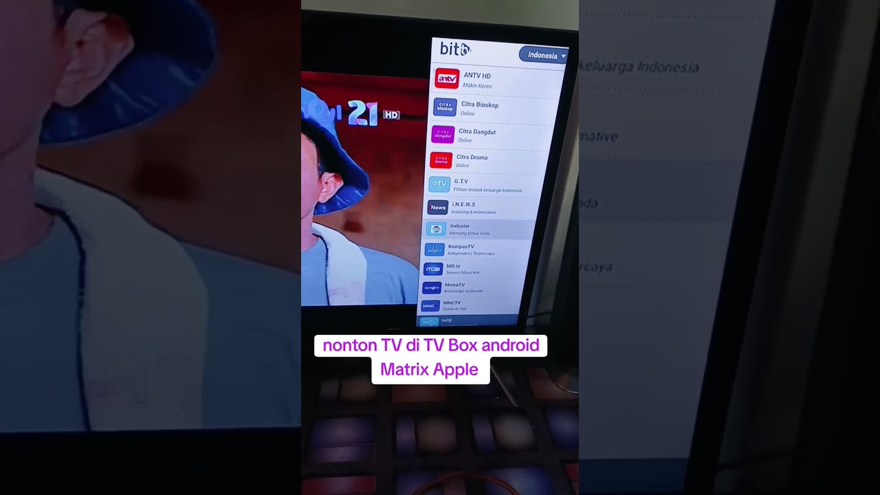 Nonton TV di MATRIX APPLE ANDROID #viralvideo #shortvideo #shorts #android #tvbox