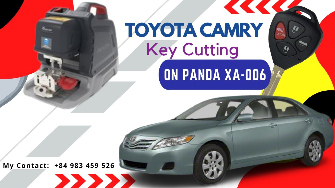 How to cut TOYOTA TOY43 key using Xhorse Panda XA - 006 machine