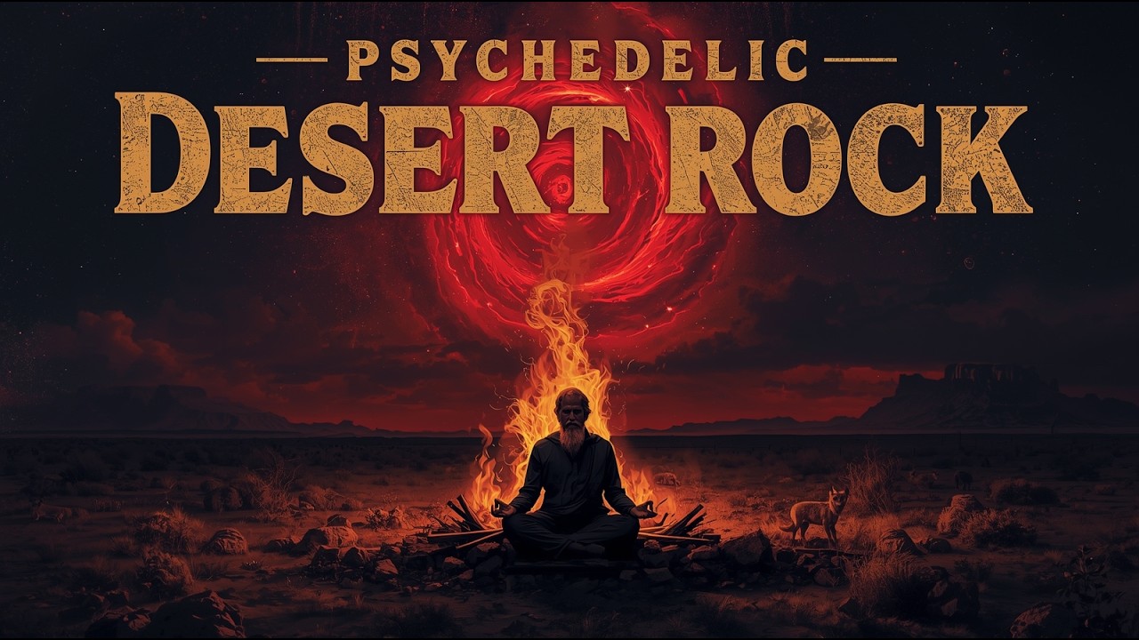 Crimson Vortex Ritual | Psychedelic Desert Rock Meditation Under Burning Skies