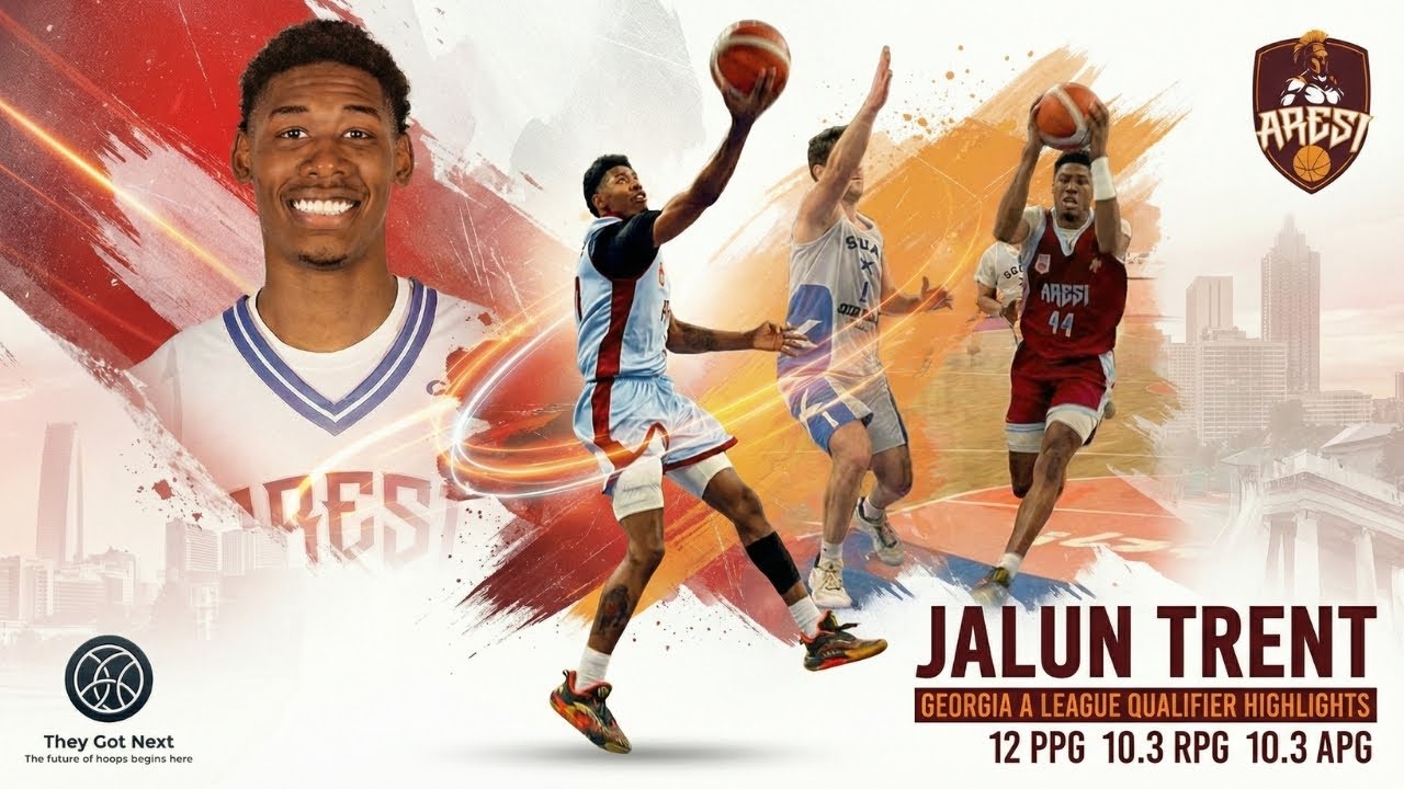Jalun Trent | Georgian A League Qualifiers Highlights | 12 PPG 10.3 RPG 10.3 APG | Aresi