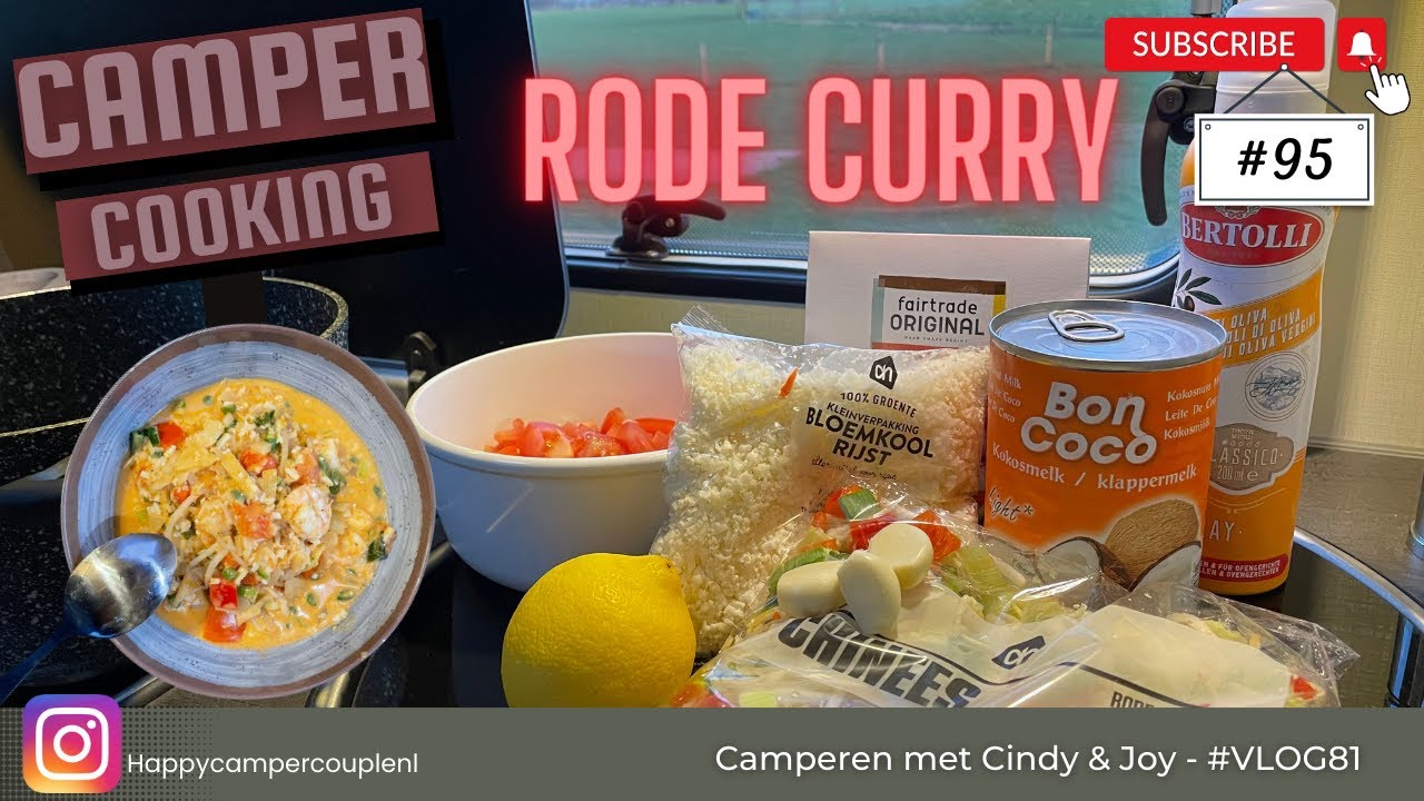#95 Happy Camper Cooking | Recept | Rode Curry met garnalen