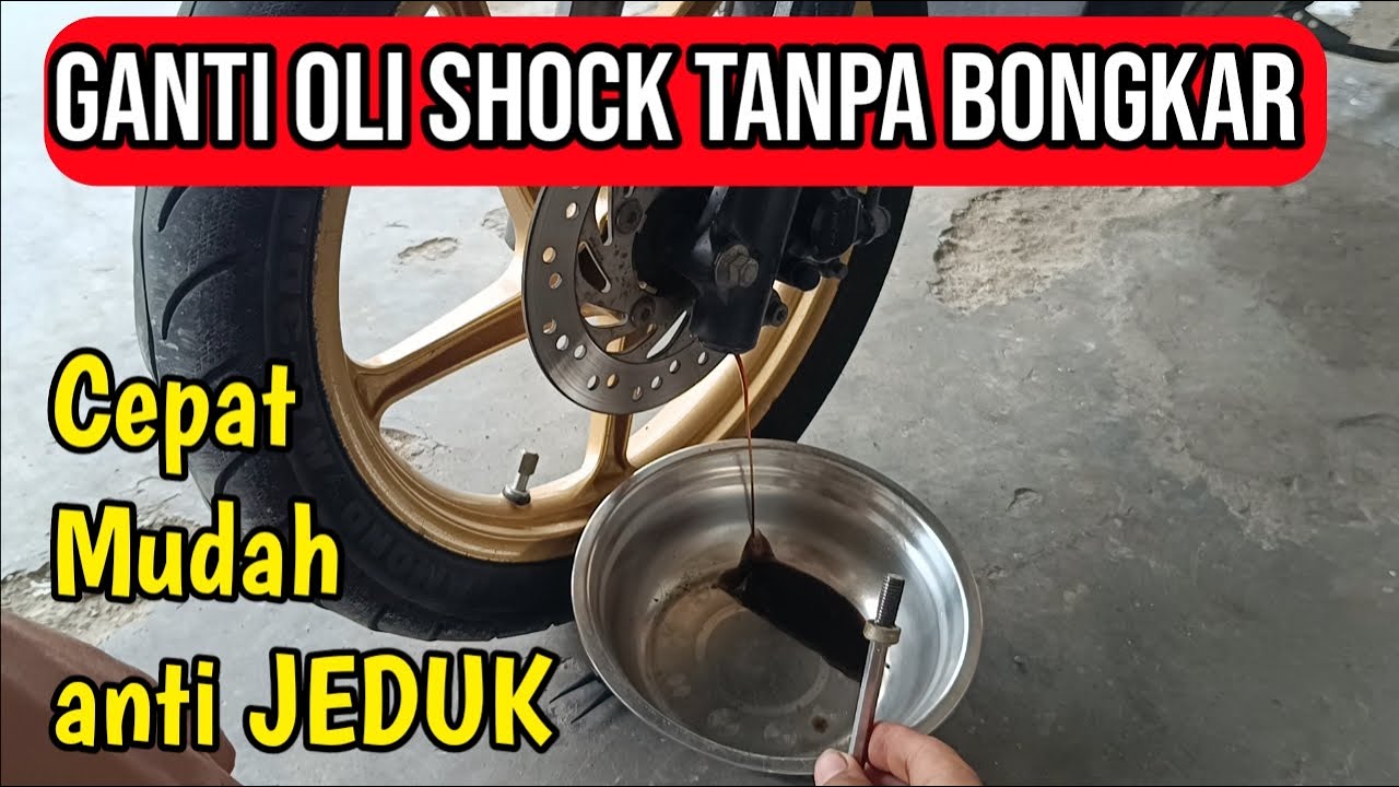 Cara mengganti oli shock tanpa bongkar shock nya !!