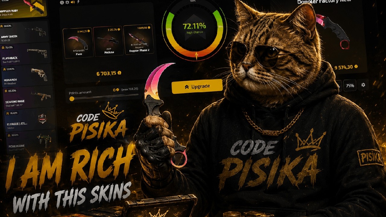 Я БОГАТ БЛАГОДАРЯ СКИНАМ CS2? (UPGRADER.PRO) ПРОМОКОД: pisika