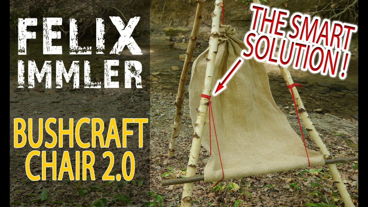 Bushcraft Chair 2.0 - the cosy DIY 5$ chair  - adjustable, collapsable, transportable.