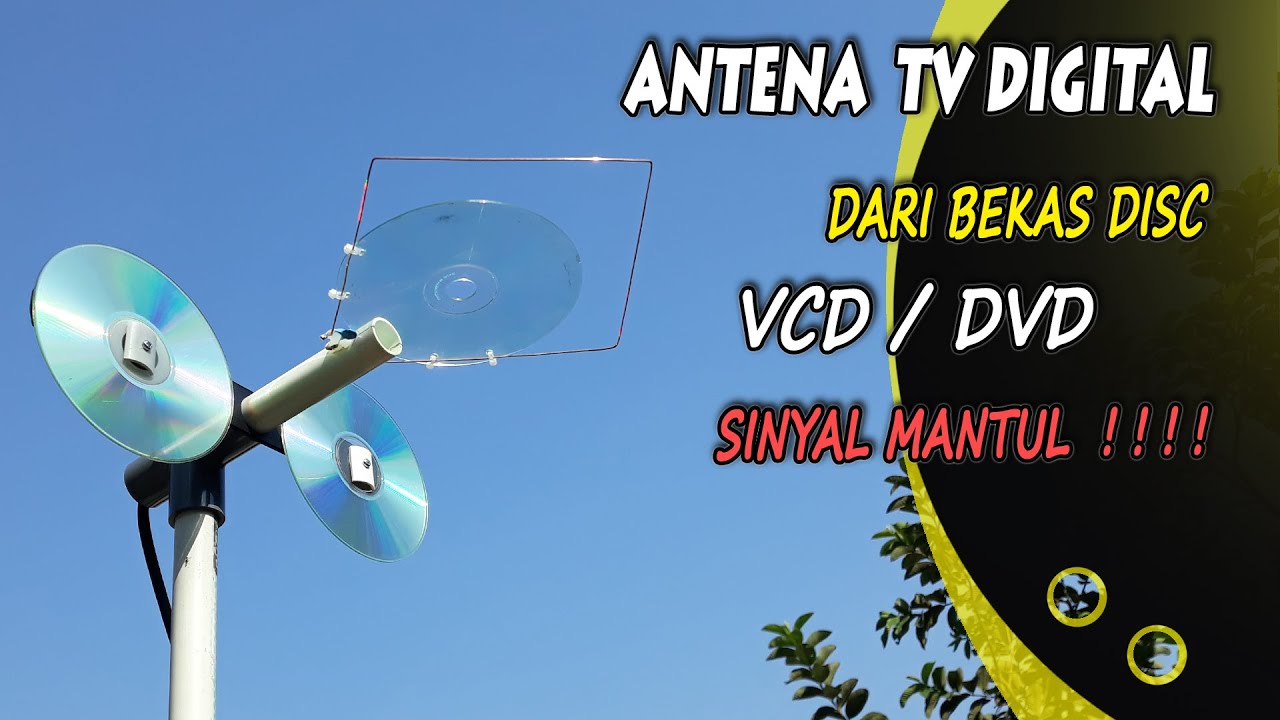 Ternyata Cuma Begini, Hemat Uang dengan Membuat Antena Tv Digital Dari cd Bekas