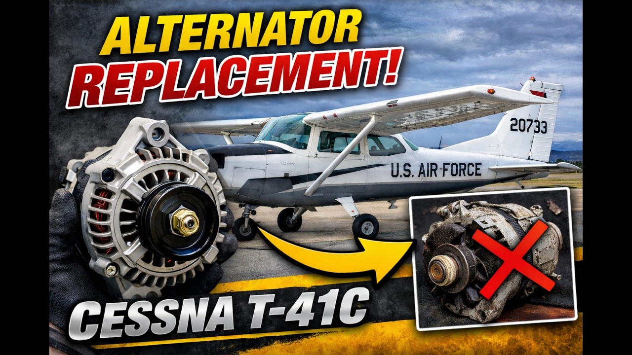 Cessna T-41C Alternator Replacement