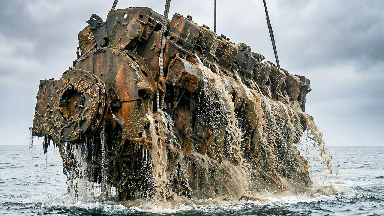 Full Restoration of Ancient Sea Diesel Engine