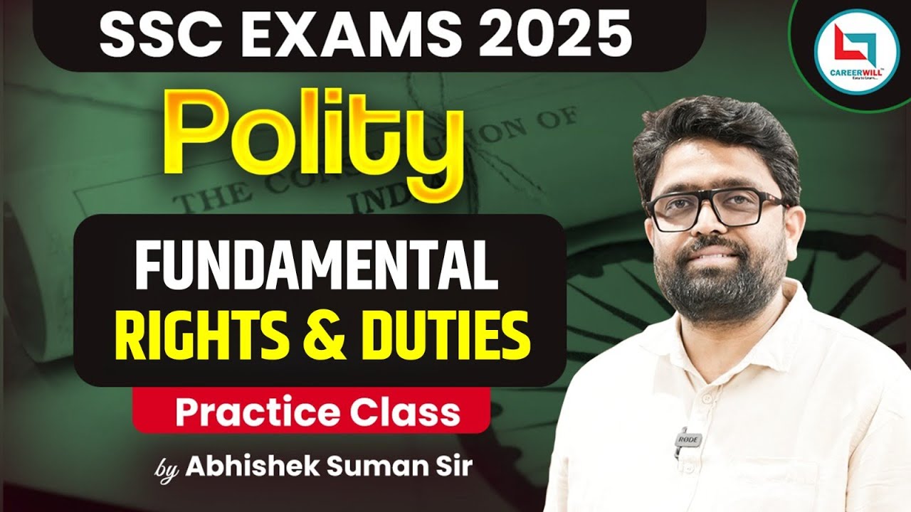 SSC 2025 | Polity Revision | Fundamental Rights & Duties | By Abhishek Sir #polity