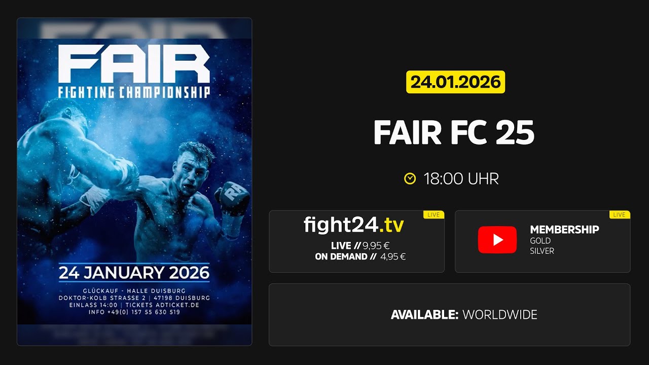 Fair FC 25: Free Undercard
