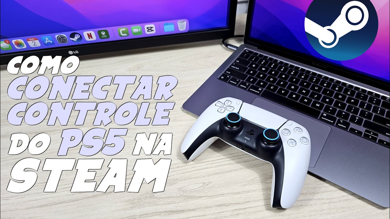 Como CONECTAR CONTROLE do PS5 na STEAM