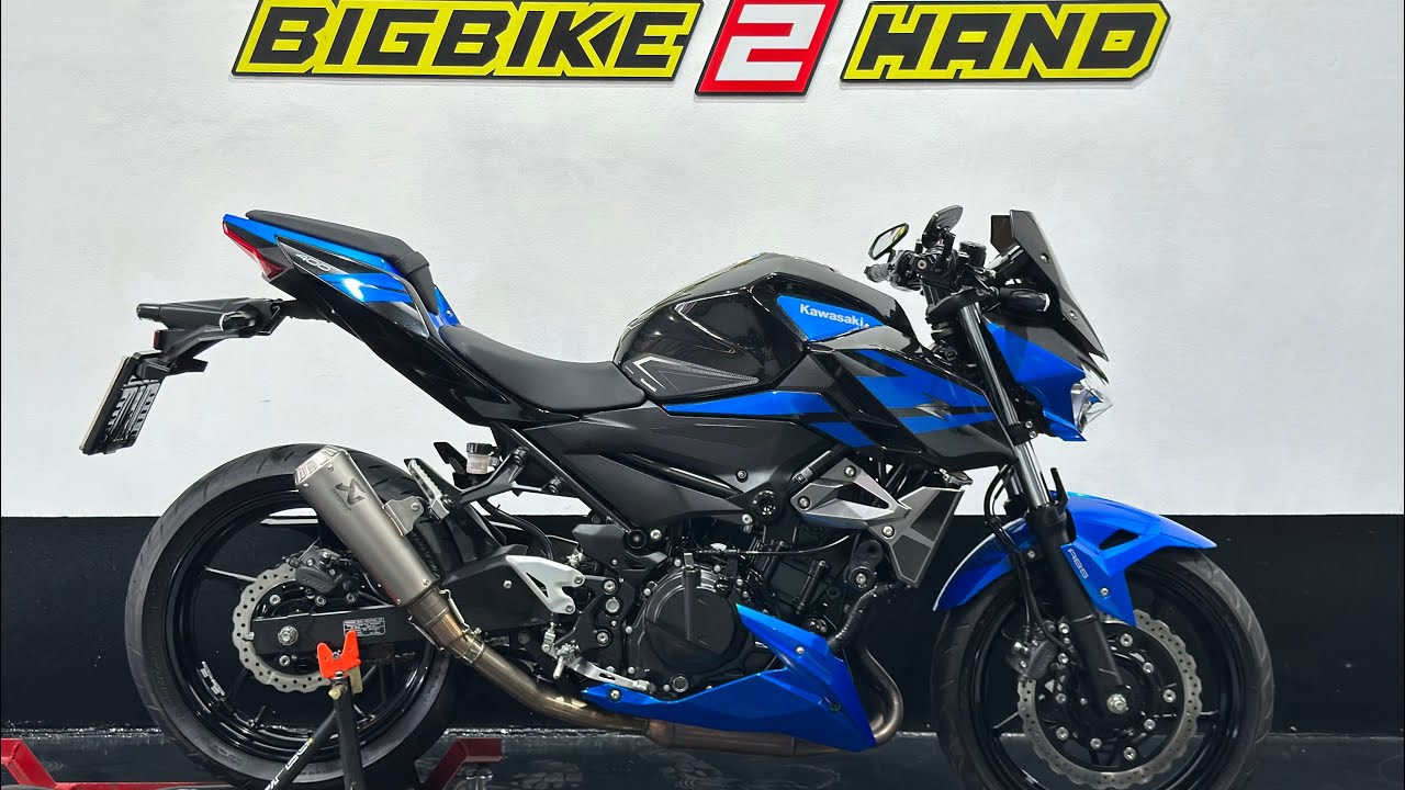 Kawasaki Z400 SE 2019 Exhaust sound Akrapovic Gp slip on