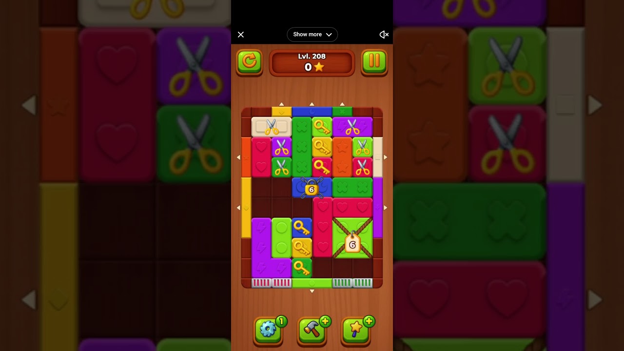 Wood Blocks Jam - Level 207 and 208 - YouTube Playables 