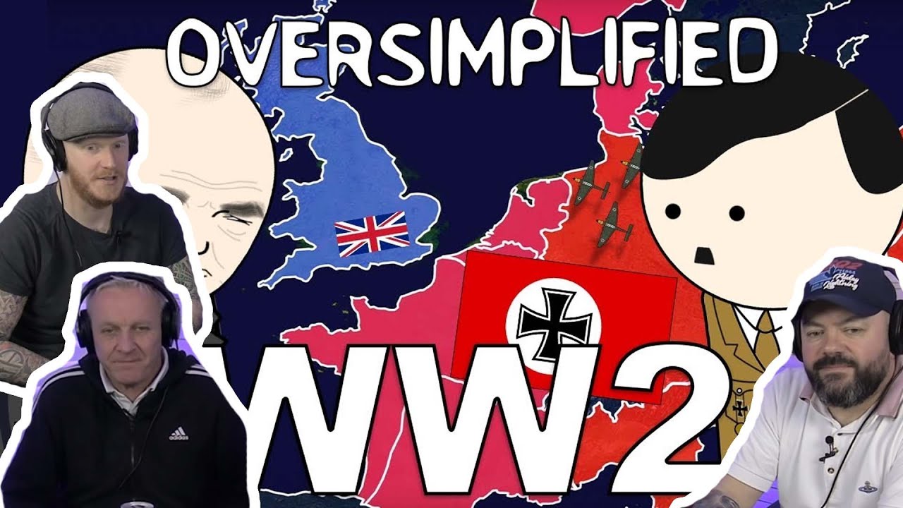 WW2 - OverSimplified (Part 1) REACTION!! | OFFICE BLOKES REACT!!