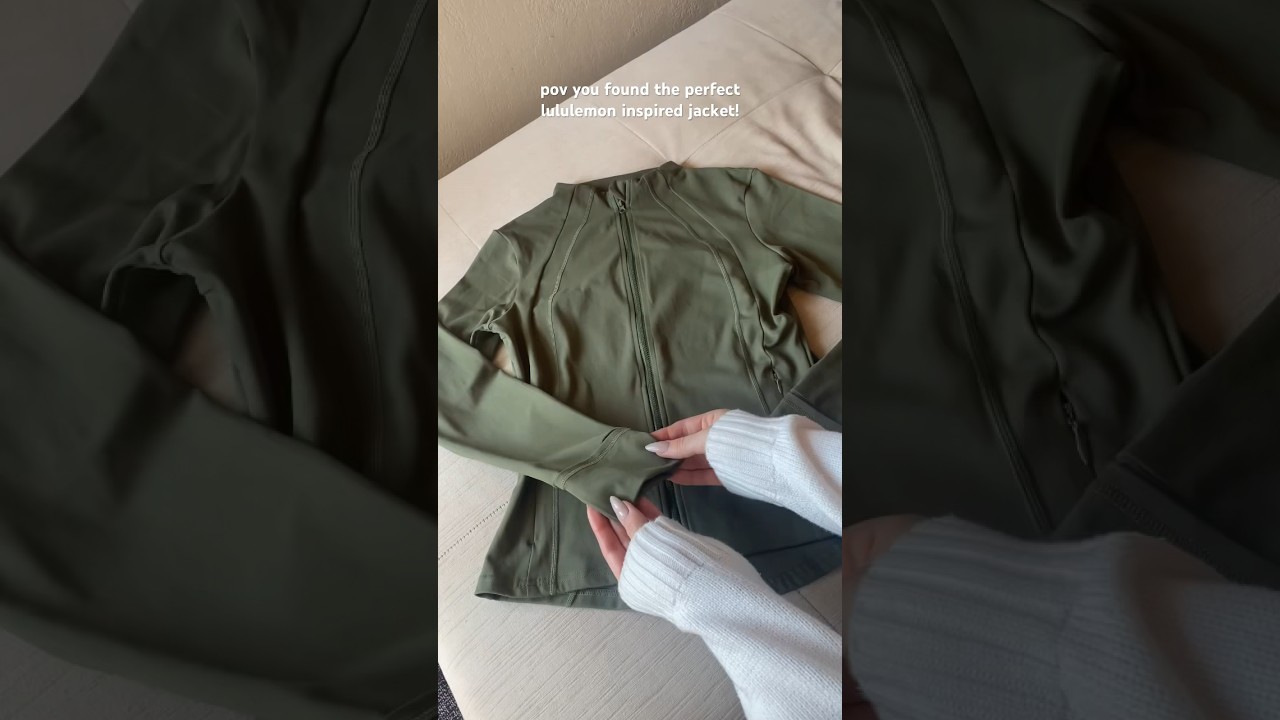 Lululemon define jacket dupe from Amazon!!🫶🤍 #amazondupes #amazonfinds #amazonfashion