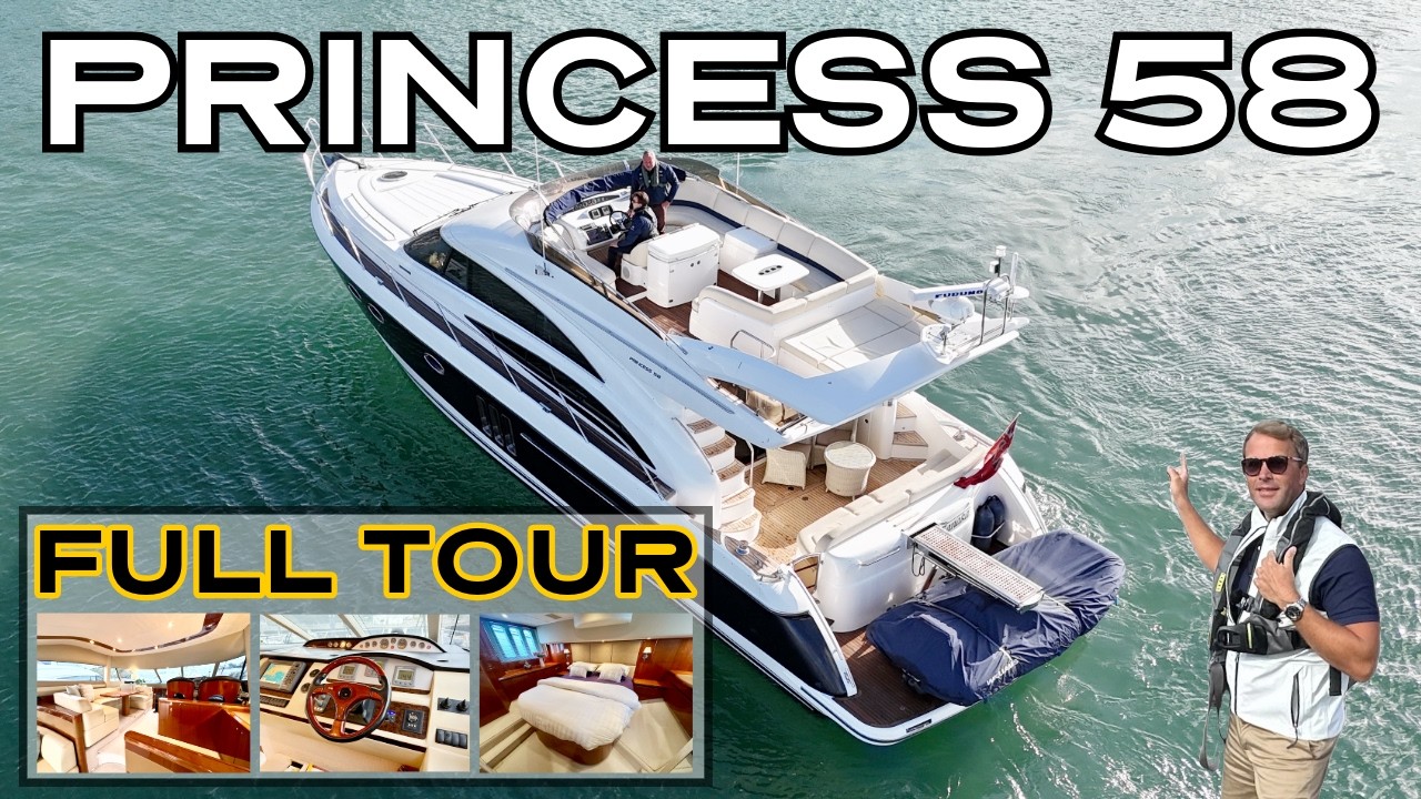 2007 Princess 58 In-Depth Walkthrough | Full Yacht Tour & Review