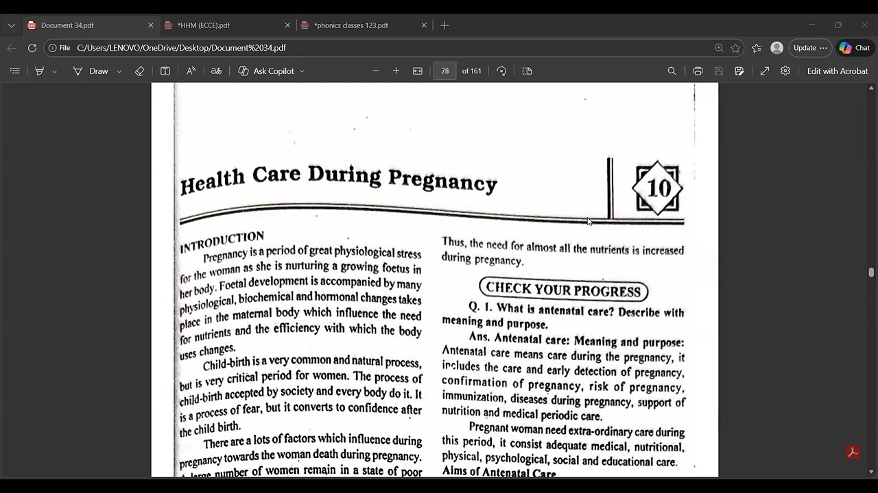 MEAL PLANNING AND HEALTH CARE FOR PREGNANT AND LACTING MOTHER