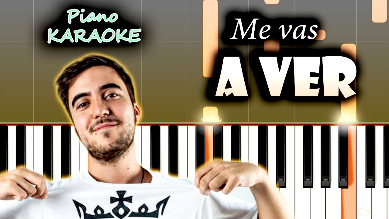 Beret - Me vas a ver | KARAOKE Piano / Tutorial / Cover
