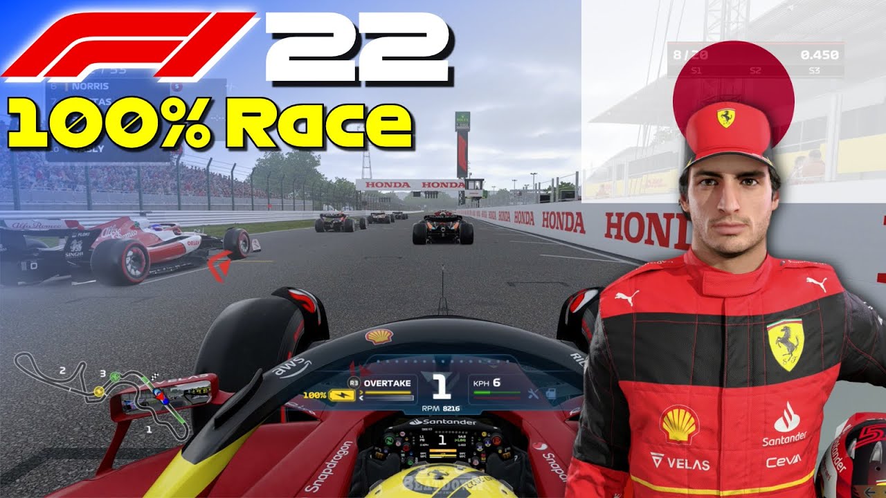 F1 22 - Let's Make Sainz World Champion #18: 100% Race Japan
