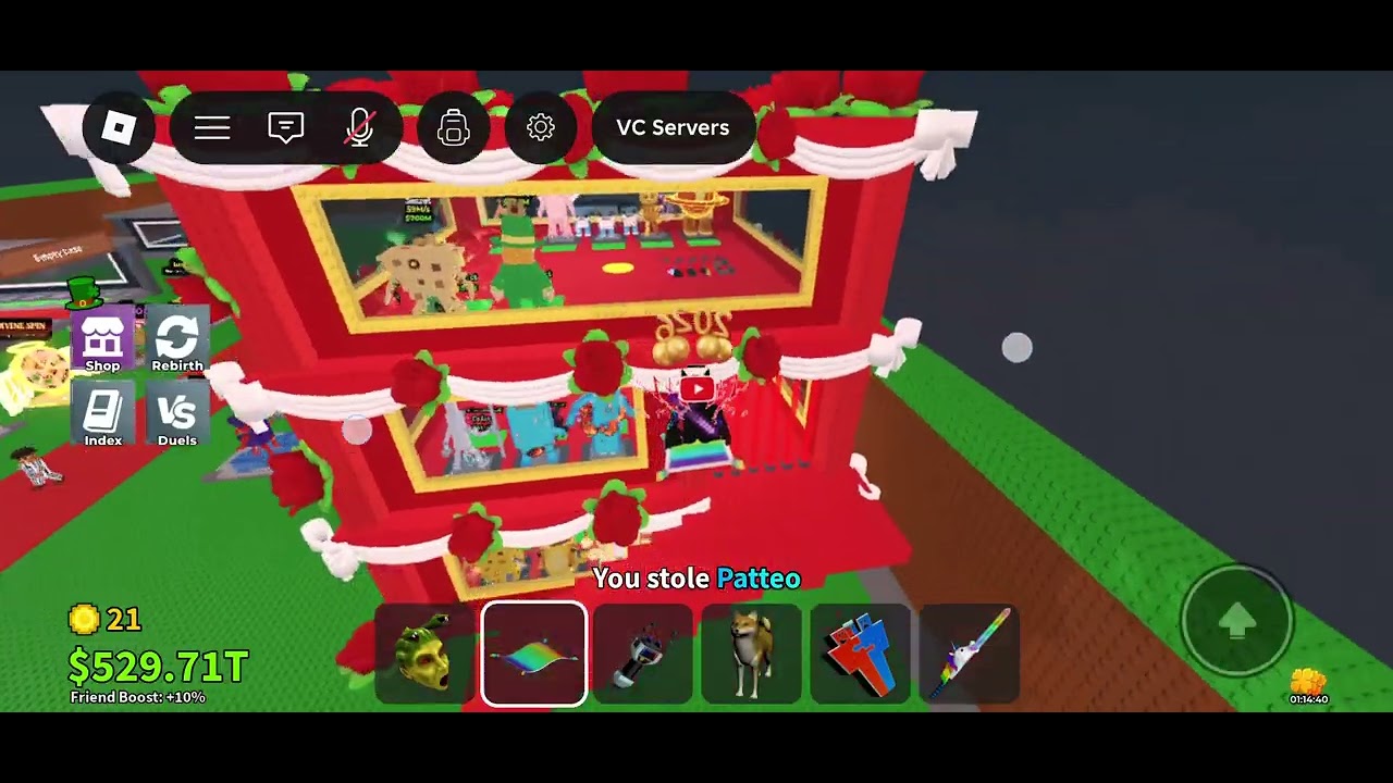 Opening lucky block