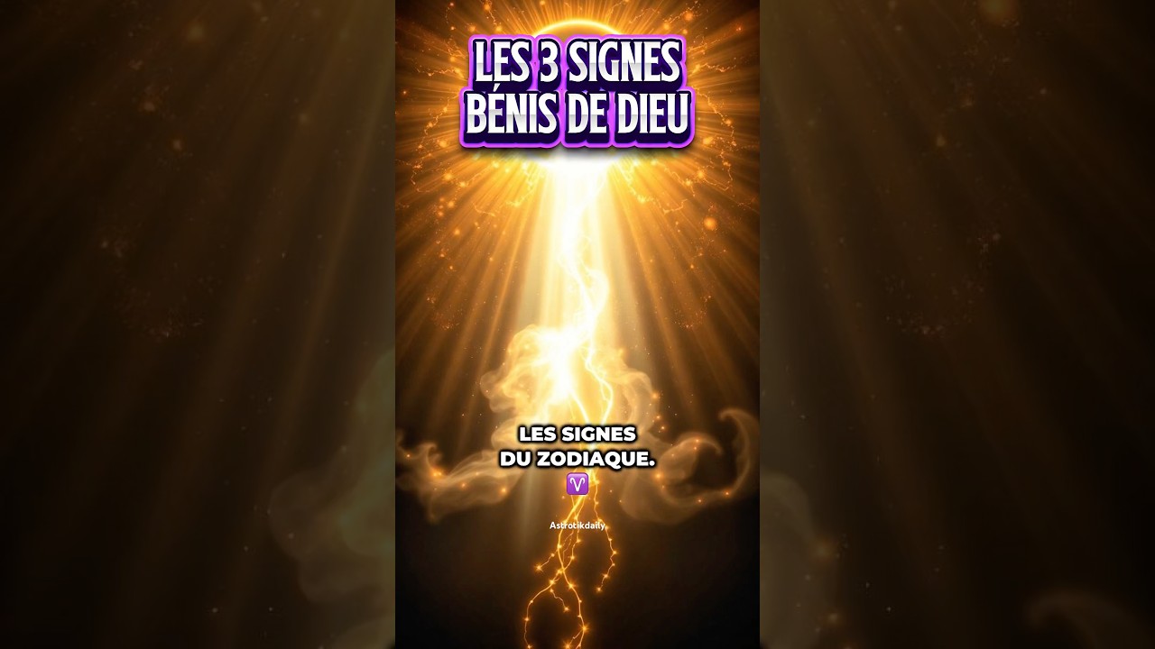 Les 3 signes astrologiques b&eacute;nis de dieu. #astrologie #zodiaque #signes