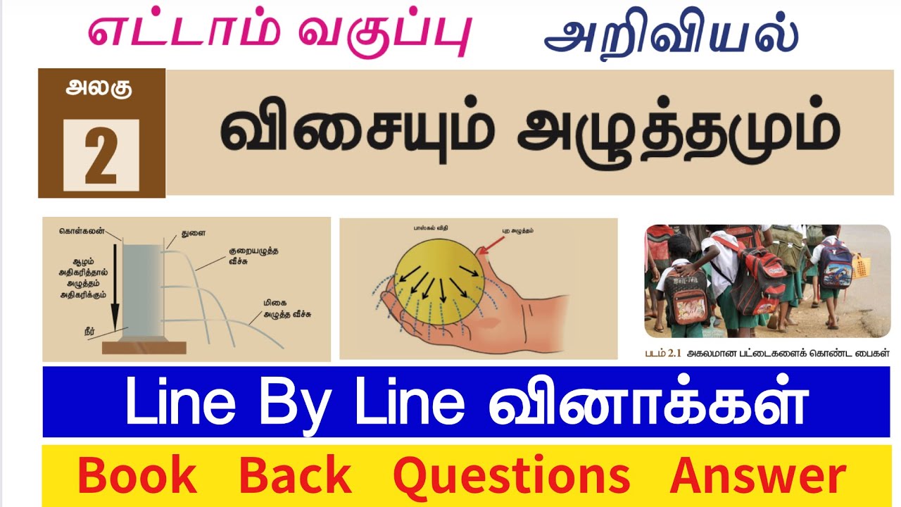 🔥15 நிமிடத்தில் அறிவியல் முடிந்தது - 8th Science Book lesson 2 book back questions