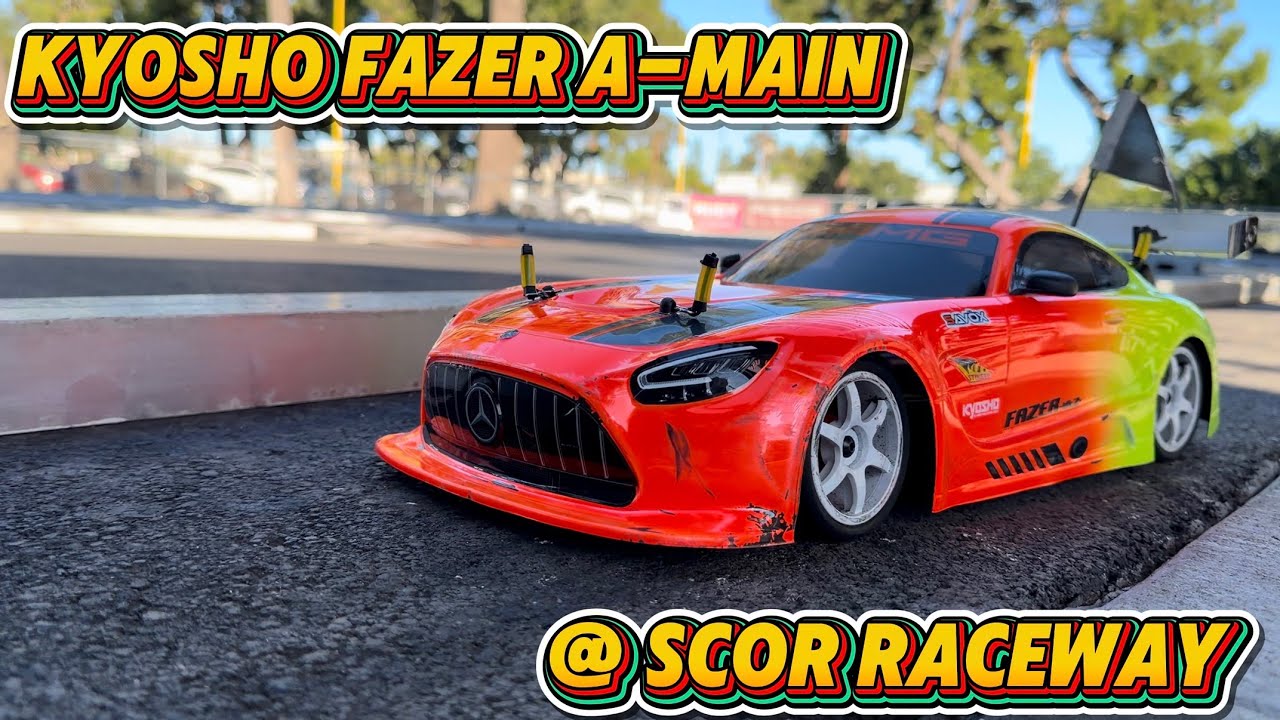 Гонка A-main RC Kyosho Fazer MK2, проходившая на трассе SCOR Raceway в Анахайме, Калифорния, 28 д...