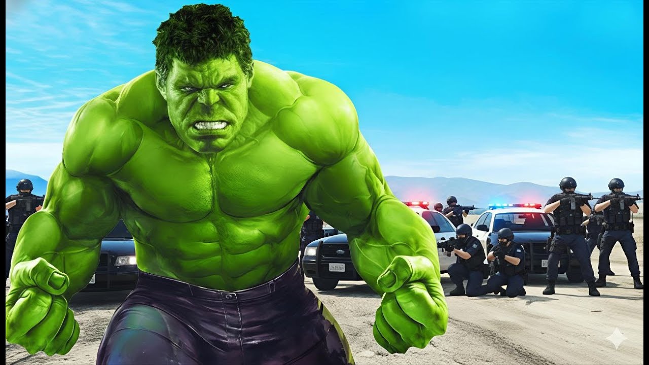 HULK DESTROYED ARMY BASE 😱 | GTA 5 Hulk Mod