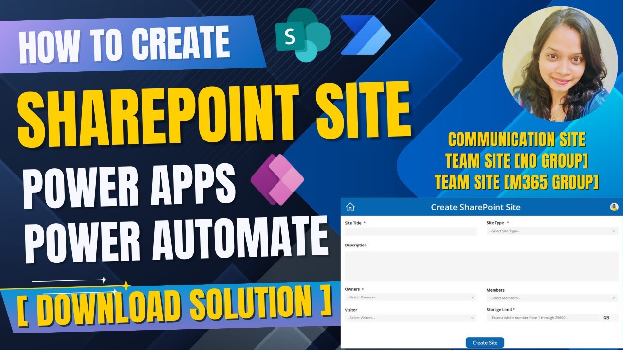 Как создавать различные сайты SharePoint с помощью Power Apps и Power Automate [Скачать решение]
